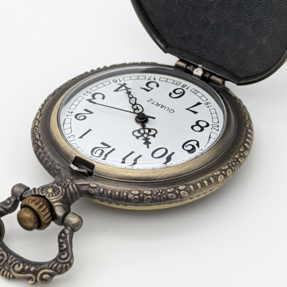 Tiger Pocket Watch NEW Gift Chinese Year of the Tiger Birthday Bronze Zodiac - Picture 6 of 7